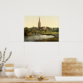 Salisbury Cathedral I, Wiltshire, Engeland Poster (Keuken)