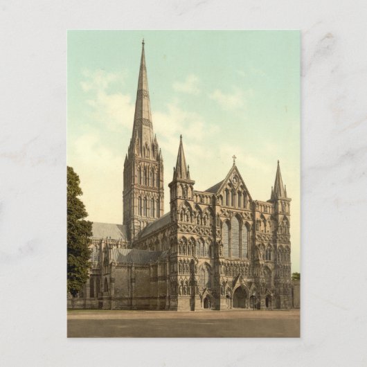 Salisbury Cathedral II, Wiltshire, Engeland Briefkaart (Voorkant)