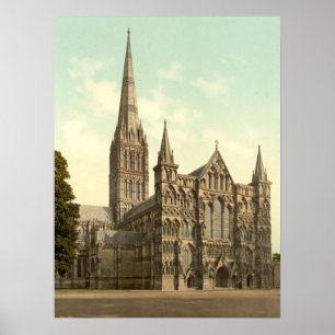 Salisbury Cathedral II, Wiltshire, Engeland Poster