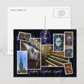 Salisbury Cathedral , UK - montage briefkaart (Voorkant / Achterkant)