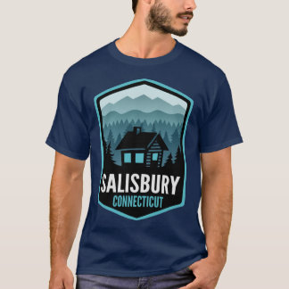 Salisbury Connecticut Bergstad Hytte Oversized T-shirt