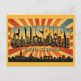 Salisbury Engeland Kathedraal & Stonehenge Briefkaart
