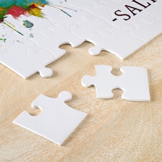 Salisbury England Skyline Legpuzzel (Zijkant)