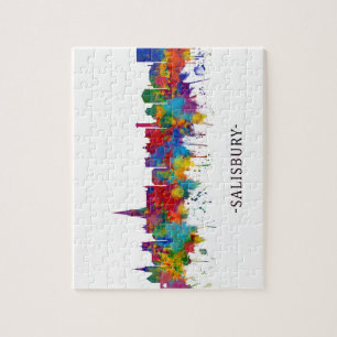 Salisbury England Skyline Legpuzzel