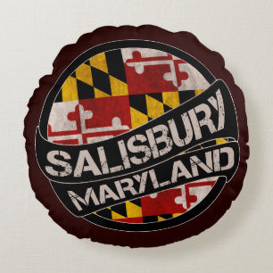 Salisbury Maryland vlaggen rond kussen