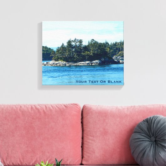 Salish Island Canvas Afdruk (Insitu (Woonkamer))