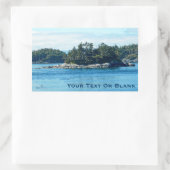 Salish Island Rechthoekige Sticker (Tas)