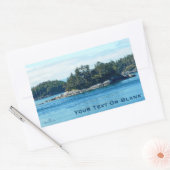 Salish Island Rechthoekige Sticker (Envelop)