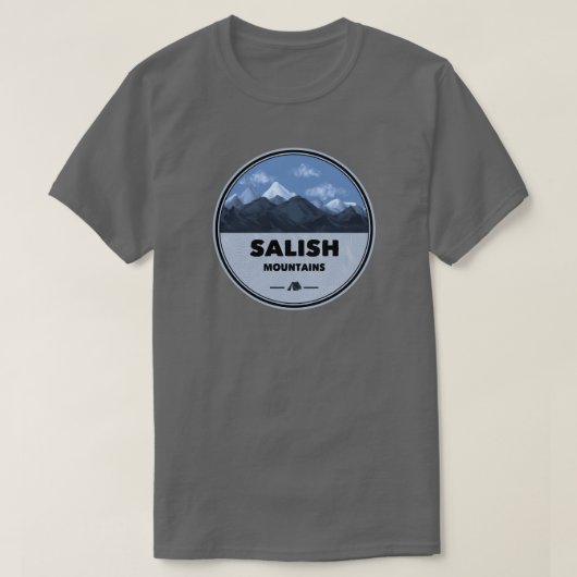 Salish Mountains Montana Camping T-shirt (Design voorkant)