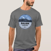 Salish Mountains Montana Camping T-shirt (Voorkant)