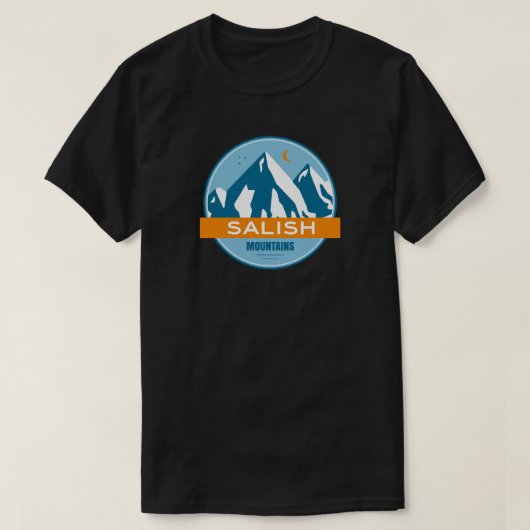 Salish Mountains Montana T-shirt (Design voorkant)