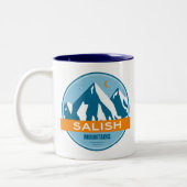 Salish Mountains Montana Tweekleurige Koffiemok (Links)