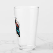 Salish raven totem glas (Links)
