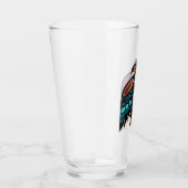 Salish raven totem glas (Rechts)