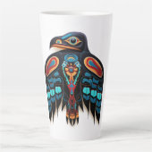 Salish raven totem latte mok (Voorkant)