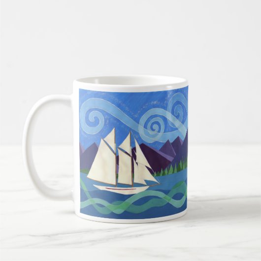 Salish Zee Schooner Koffiemok (Links)