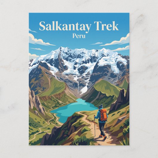 Salkantay Trek Peru Briefkaart (Voorkant)