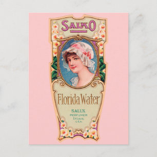 Salko Florida Water Perfume Label Briefkaart