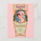  Salko Florida Water Perfume Label Briefkaart (Voorkant)