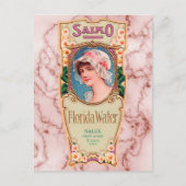  Salko Florida Water Perfume Label Briefkaart (Voorkant)