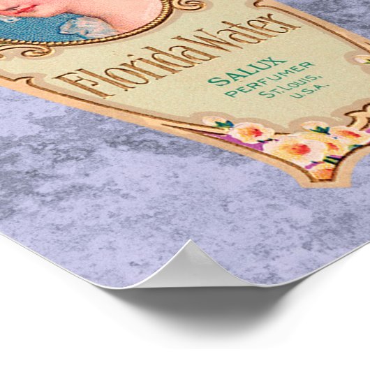 Salko Florida Water Perfume Label Poster (Hoek)