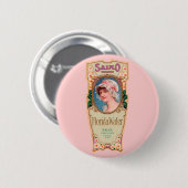 Salko Florida Water Perfume Label Ronde Button 5,7 Cm (Voorkant /achterkant)
