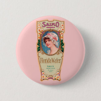  Salko Florida Water Perfume Label Ronde Button 5,7 Cm