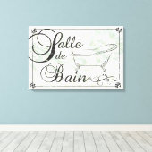 Salle de Bain Canvas Afdruk (Insitu (Houten vloer))