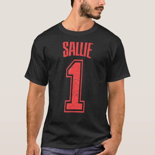 Sallie Supporter nummer 1 grootste fan T-shirt (Voorkant)