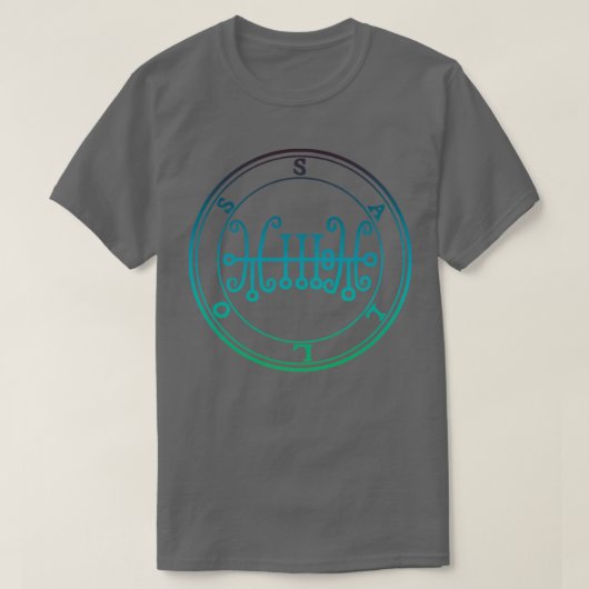 Sallos Sigil veroorzaakt Mannen om van blauw groen T-shirt (Design voorkant)