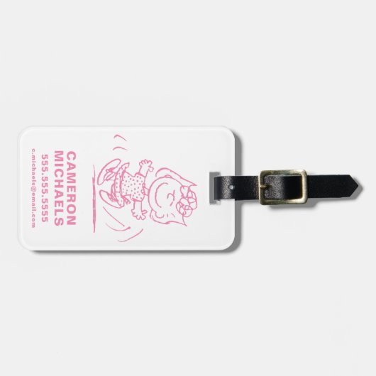 Sally Brown Dancing Bagagelabel (Voorkant horizontaal)