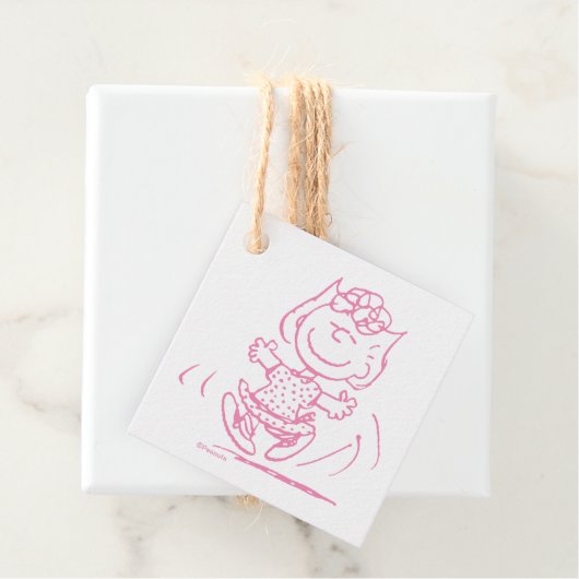 Sally Brown Dancing Bedankjes Labels (In situ)