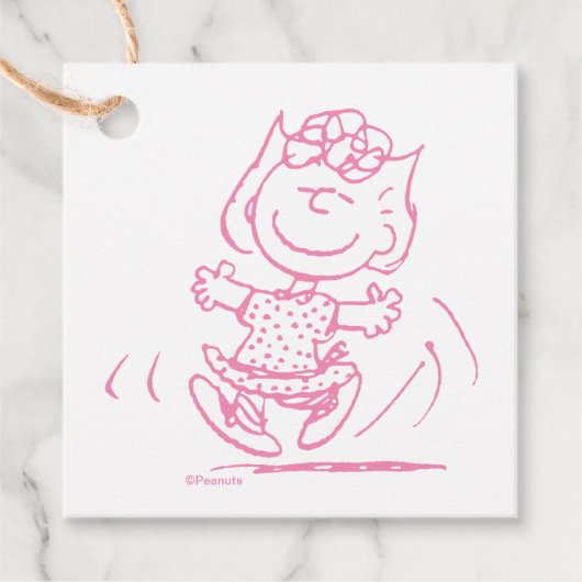 Sally Brown Dancing Bedankjes Labels (Voorkant)