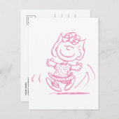 Sally Brown Dancing Briefkaart (Voorkant / Achterkant)