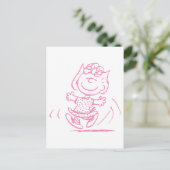 Sally Brown Dancing Briefkaart (Staand voorkant)