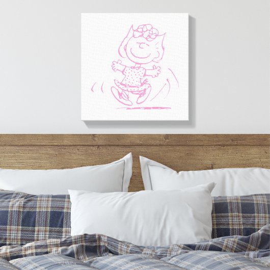 Sally Brown Dancing Canvas Afdruk (Insitu (Slaapkamer))