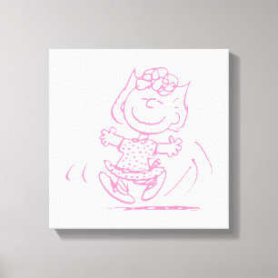 Sally Brown Dancing Canvas Afdruk