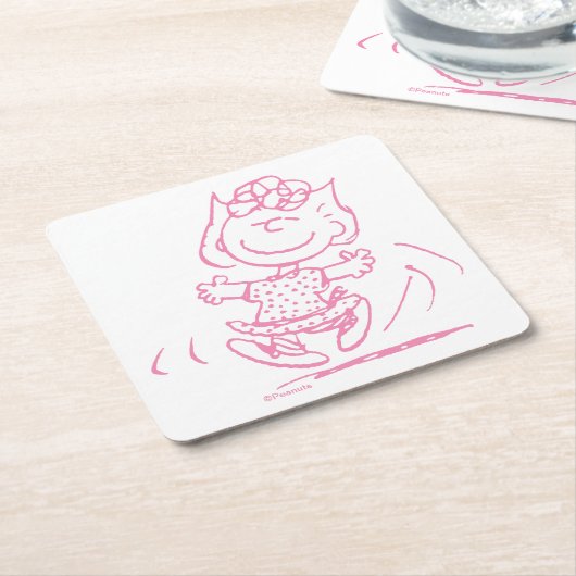 Sally Brown Dancing Kartonnen Onderzetters (Schuin)