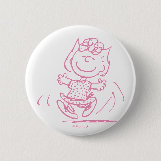 Sally Brown Dancing Ronde Button 5,7 Cm (Voorkant)