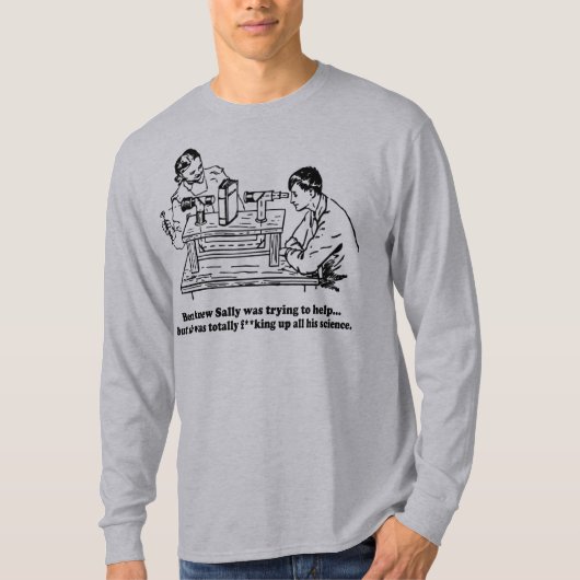 Sally Can't Science - edited T-shirt (Voorkant)