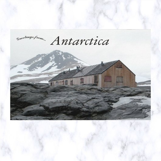 Sally Cove Hoefijzer Briefkaart Antarctica