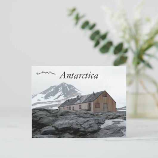 Sally Cove Hoefijzer Briefkaart Antarctica (Staand voorkant)