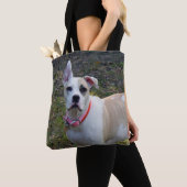 Sally - een gered hond tote bag (Dichtbij)