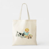 Sally en Spot jaren 50 Illustratie Tote Bag (Achterkant)