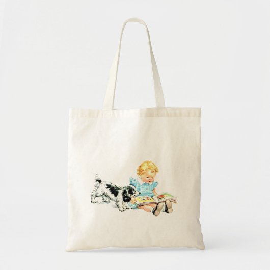 Sally en Spot jaren 50 Illustratie Tote Bag (Voorkant)