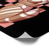 Sally Face Gizmo Het geruite dutje patroon van de Poster (Hoek)