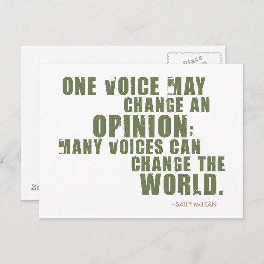 Sally McLean Quote Briefkaart (Voorkant / Achterkant)