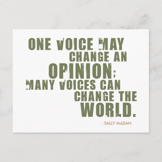 Sally McLean Quote Briefkaart (Voorkant)