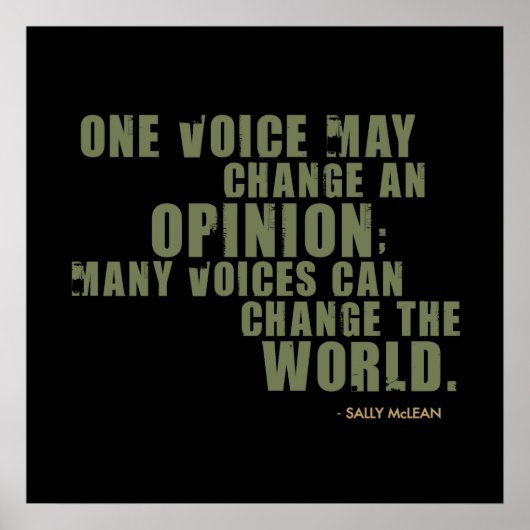 Sally McLean Quote Poster (Voorkant)