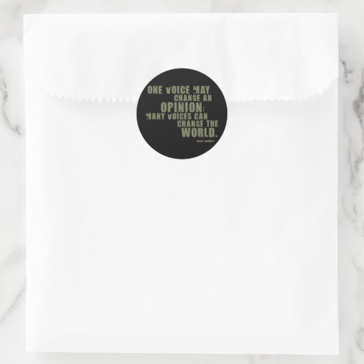 Sally McLean Quote Ronde Sticker (Tas)